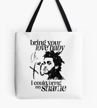 The Weeknd Wicked Games Lyric Tote Bag