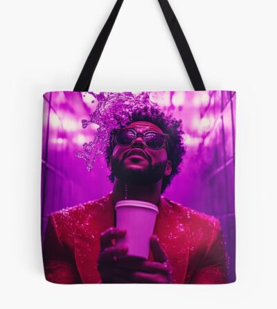 The Weeknd Purple Drink Cinematic Art Tote Bag
