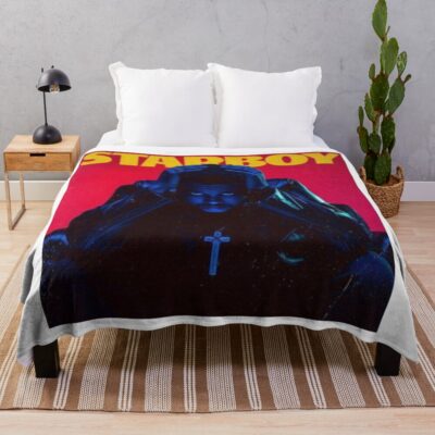 The Weeknd Album Starboy Throw Blanket