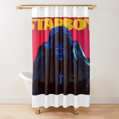The Weeknd Starboy Shower Curtain