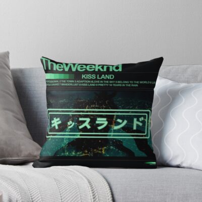The Weeknd Kiss Land Throw Pillow