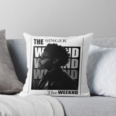 Singer The Weeknd Throw Pillow