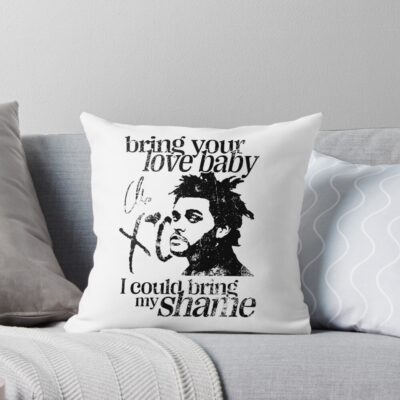 The Weeknd Wicked Games Lyric Throw Pillow