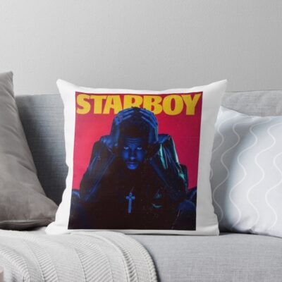 The Weeknd Album Starboy Throw Pillow